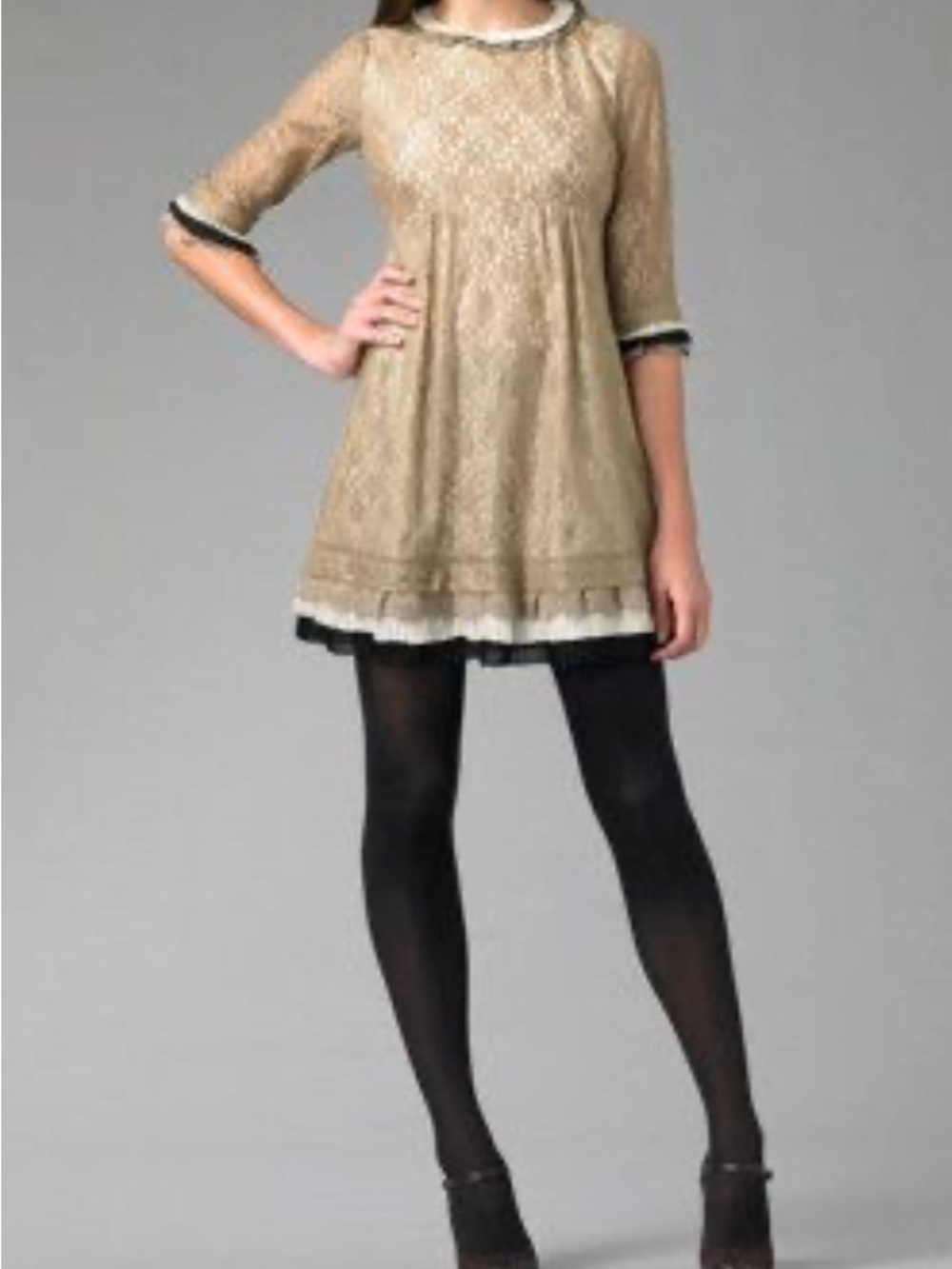 ISO Marc by Marc Jacobs Gold Lace Dita Dress ASO Blair Waldorf Gossip Girl